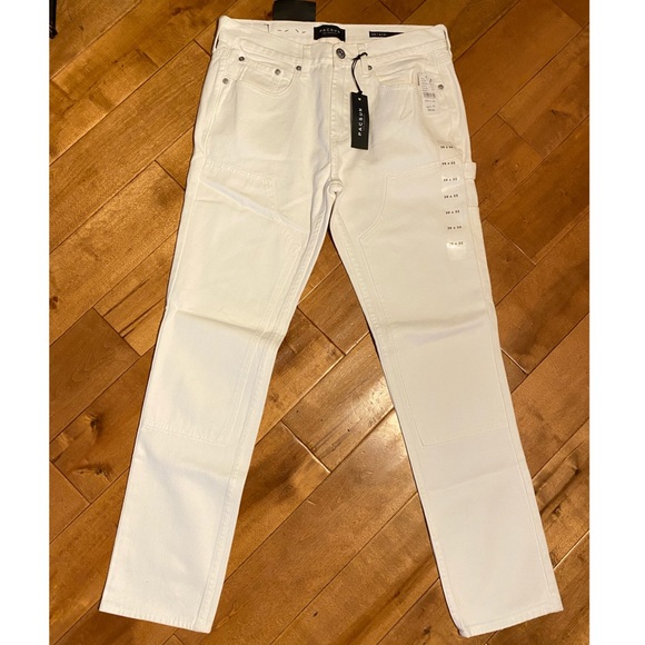 PacSun Workwear White Slim Fit Carpenter Jeans - Picture 5 of 6